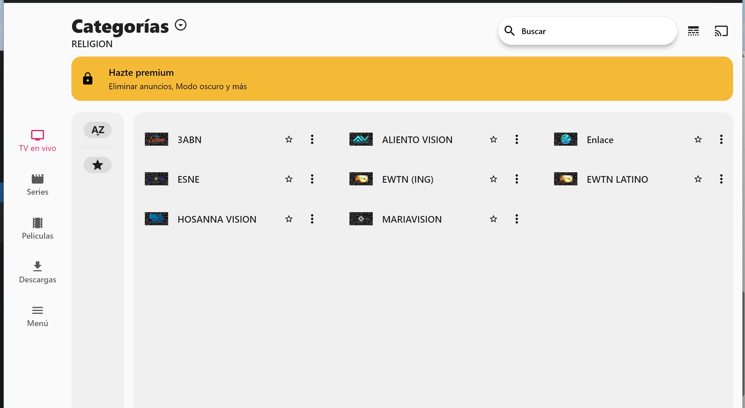 Interfaz IPTV Smarters Expert